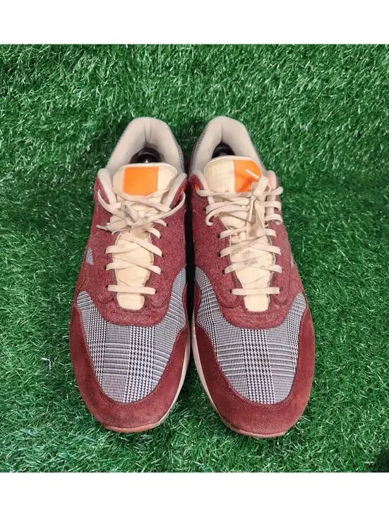 Nike Air Max 1 Houndstooth Bronze Eclipse Street Shoes CT1207-200 Men's Size 14 - Picture 2 of 7